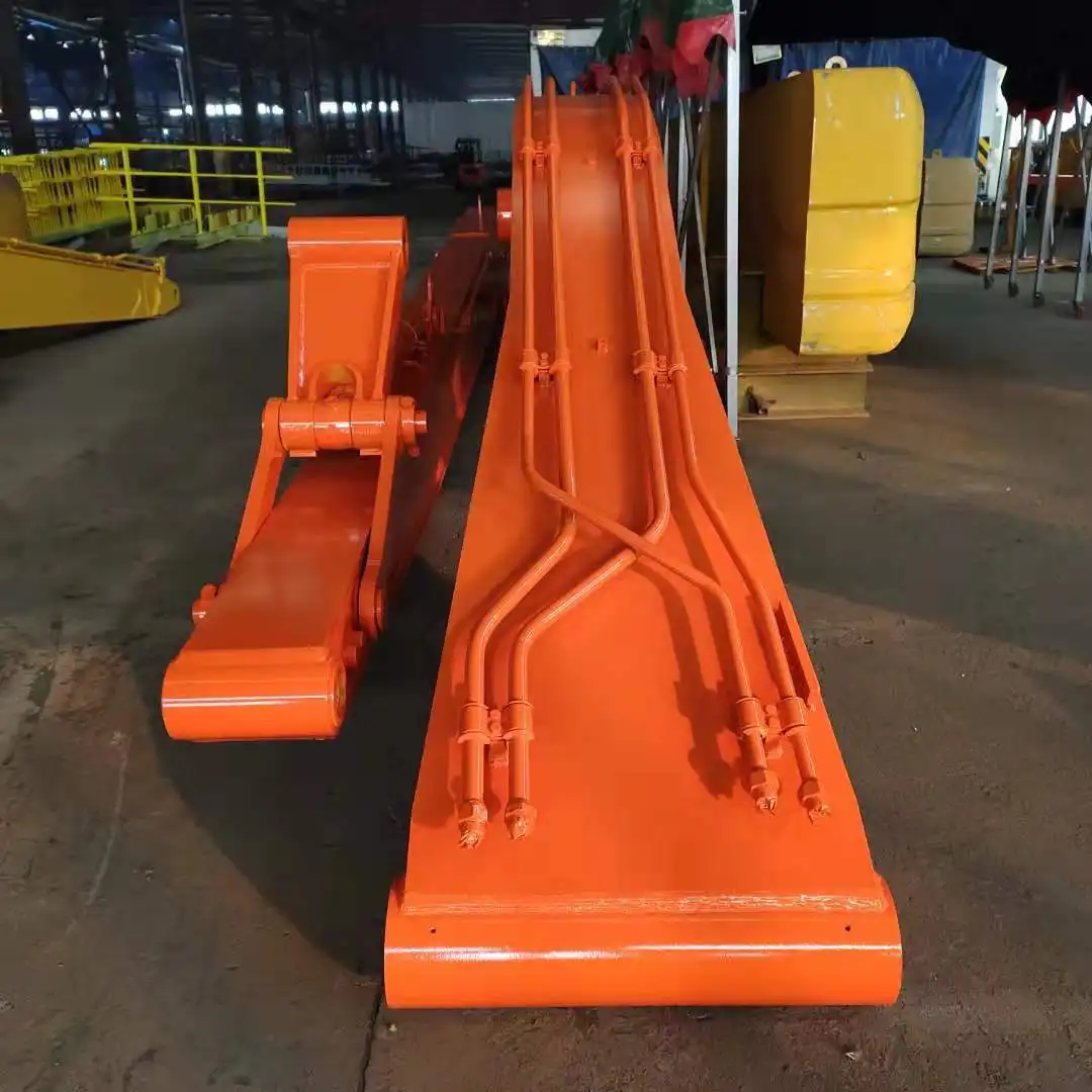 Which Hitachi models need counterweight for each long reach length?